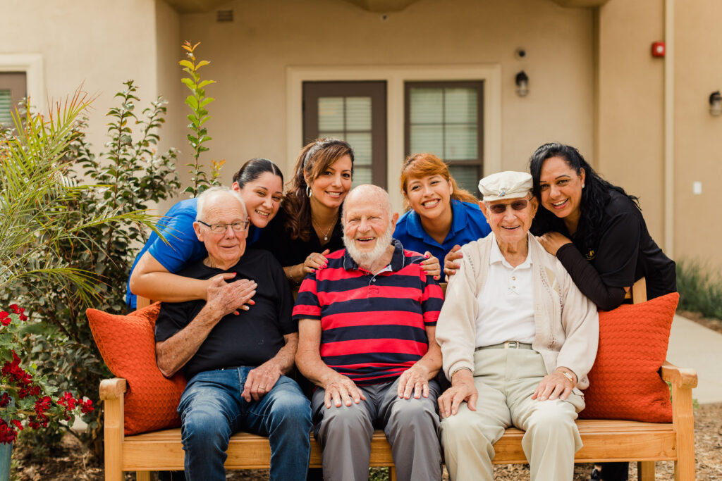 residents and care team